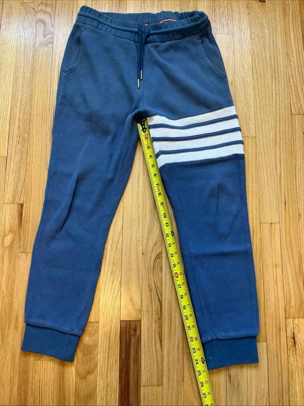 Thom Browne Waffle Sweatpants 4-Bar Thermal Thick Size 2 Jogger Made In Japan